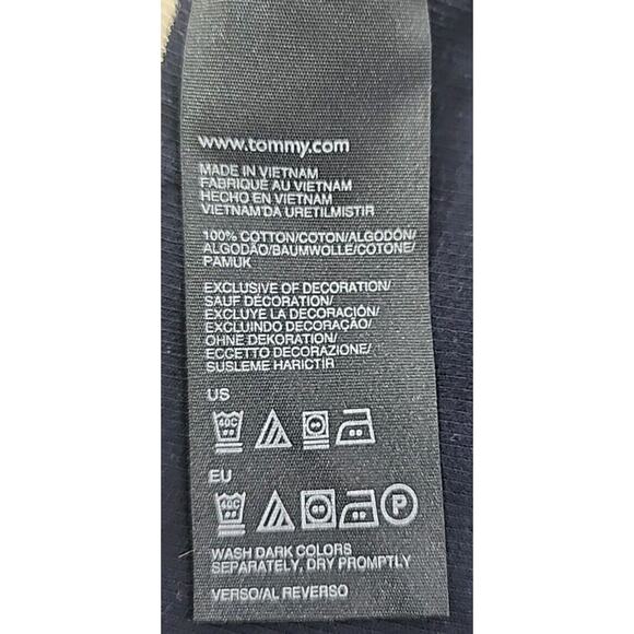 Tommy Hilfiger Tank Dress M Blue Cream Logo Stripe Nautical Maxi Stretch Knit - Picture 5 of 9